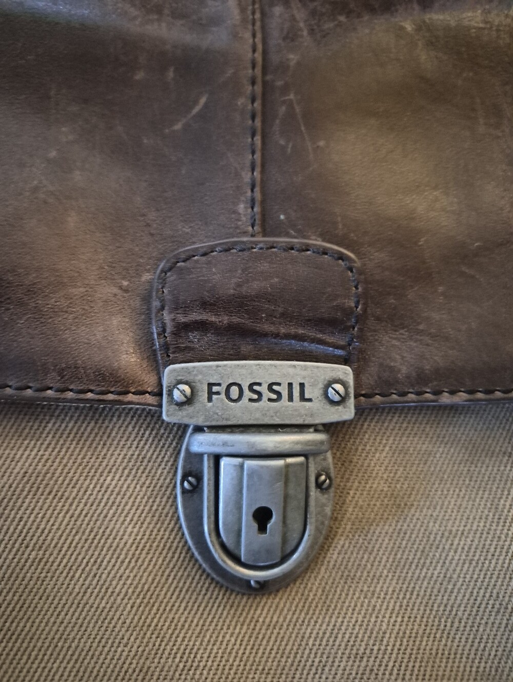 Fossil Rugged Canvas Messenger Bag - Picture 10 of 12